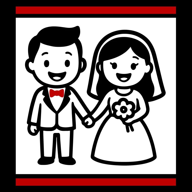 Ehepaar Hochzeit
