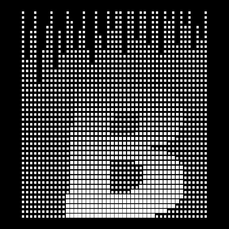 Futuristische Pixelkunst der Buchstabe A