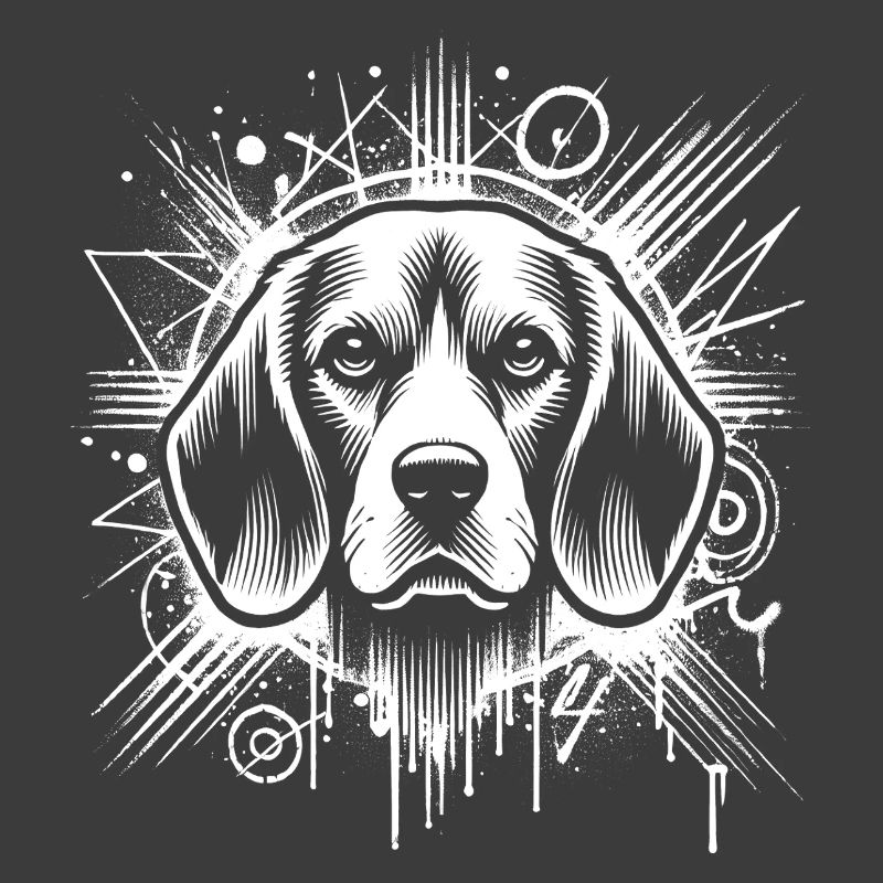 Mignon Beagle dans le style graffiti