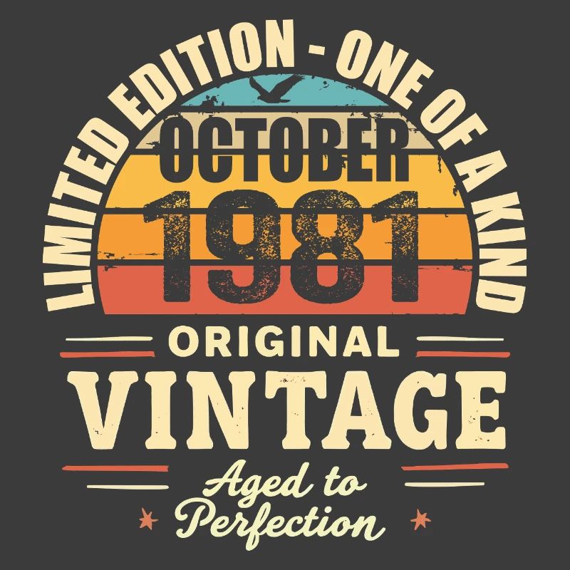 Retro October 1981 - birthday october 1981