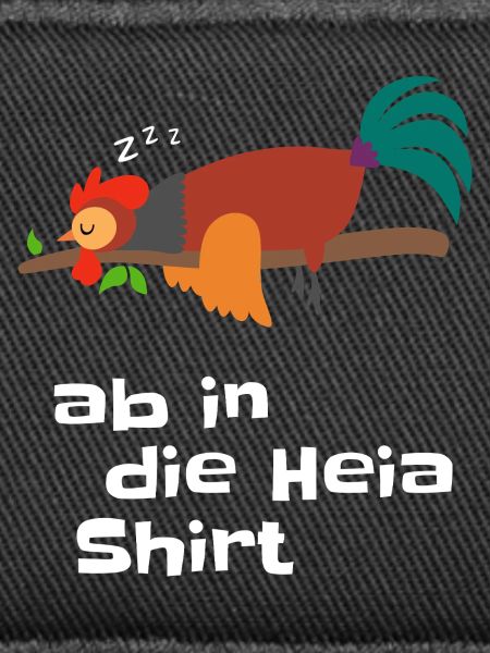 Kläffernder Hahn auf Ast