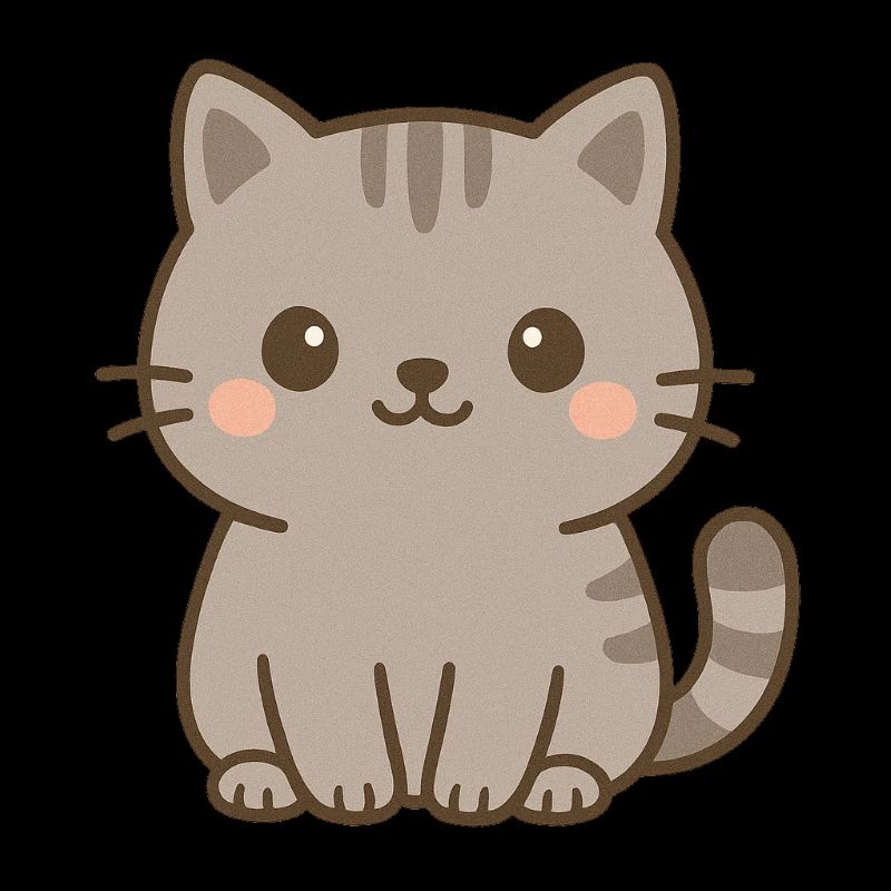Mignon chaton gris