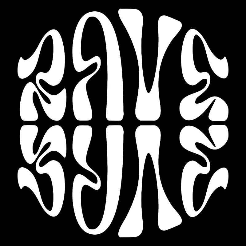 Conception typographique de musique rave