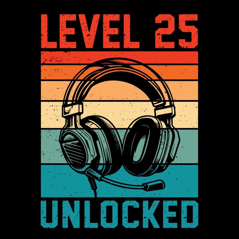 25 Year Old Level Unlocked - 25th Anniversary Gamer