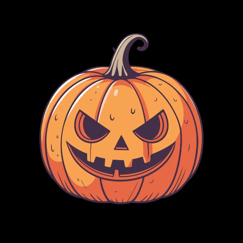 Pumpkin Jack o'Lantern Graphic