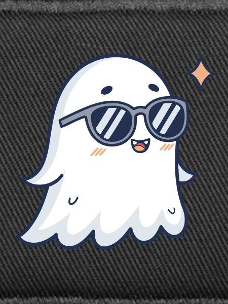 Chic ghost with glasses