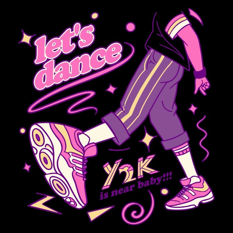 Y2K Dance Vibe Sneaker Kunst
