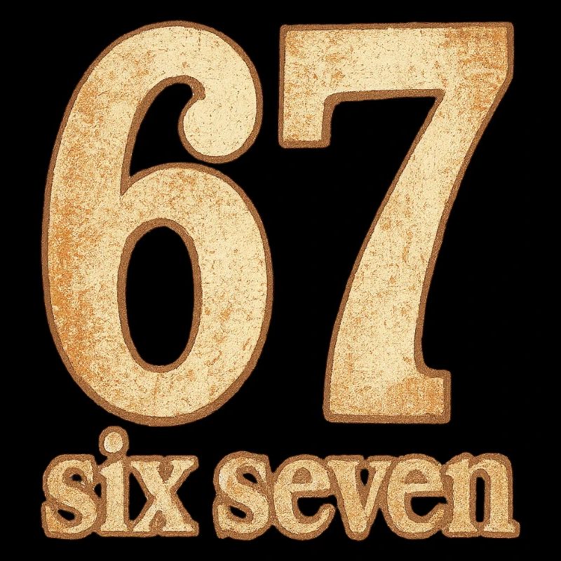 T-Shirt "67 / six seven" – vintage meets statement