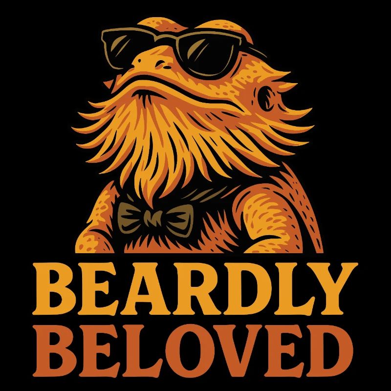 Bartagame Wortspiel Lustige Eidechse Reptil