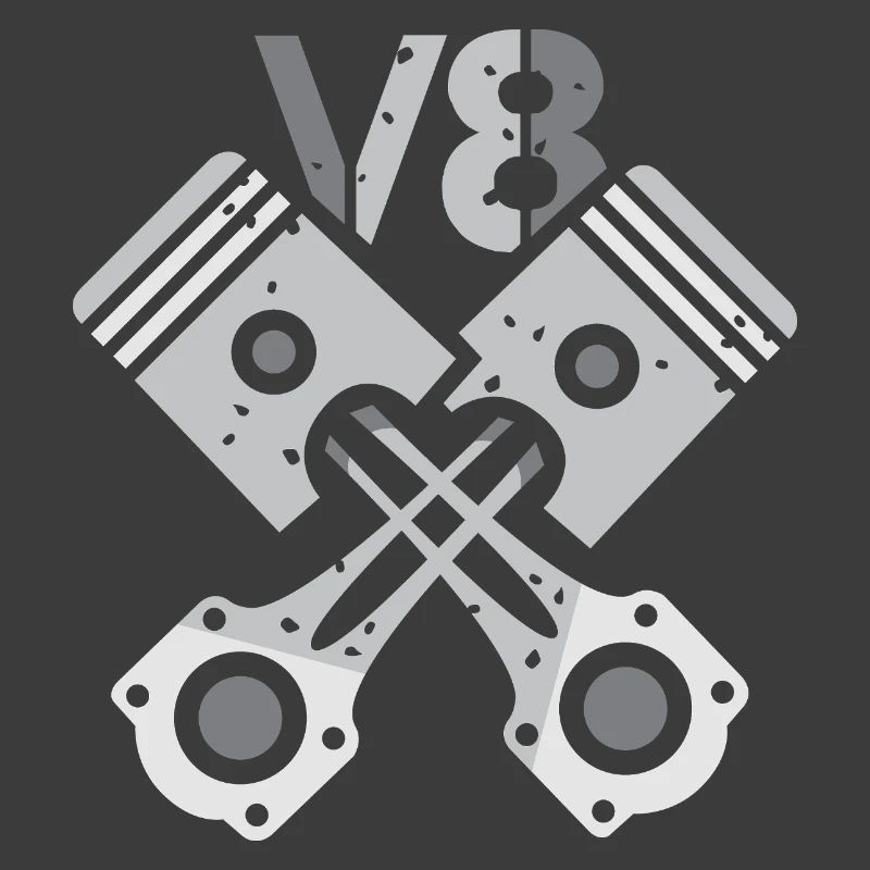 V8 Engine Piston – Mechanic Power Design