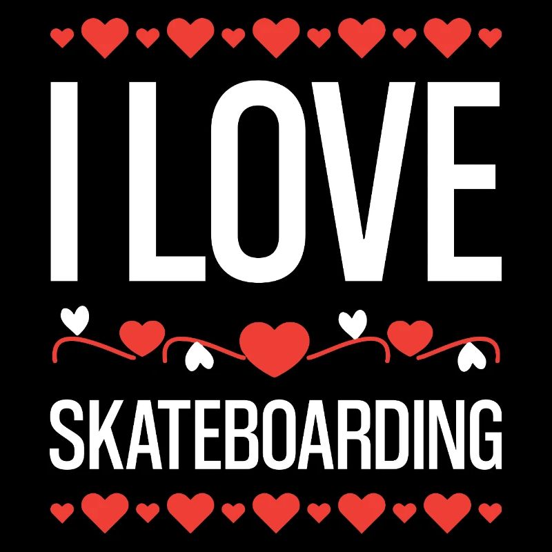 Ich liebe Skateboarding