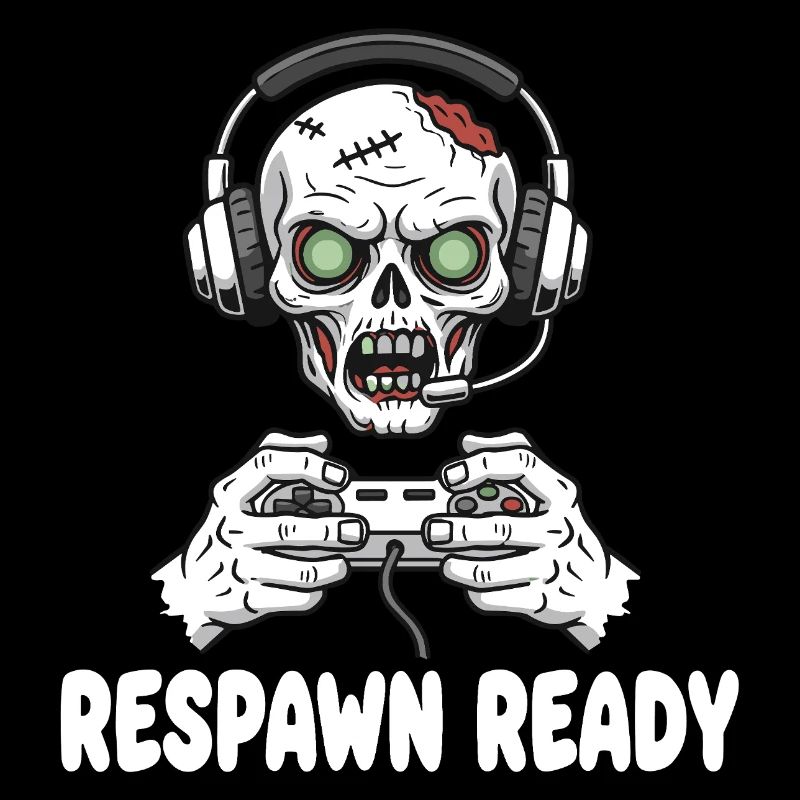 Respawn Ready Zombie Skull Gaming