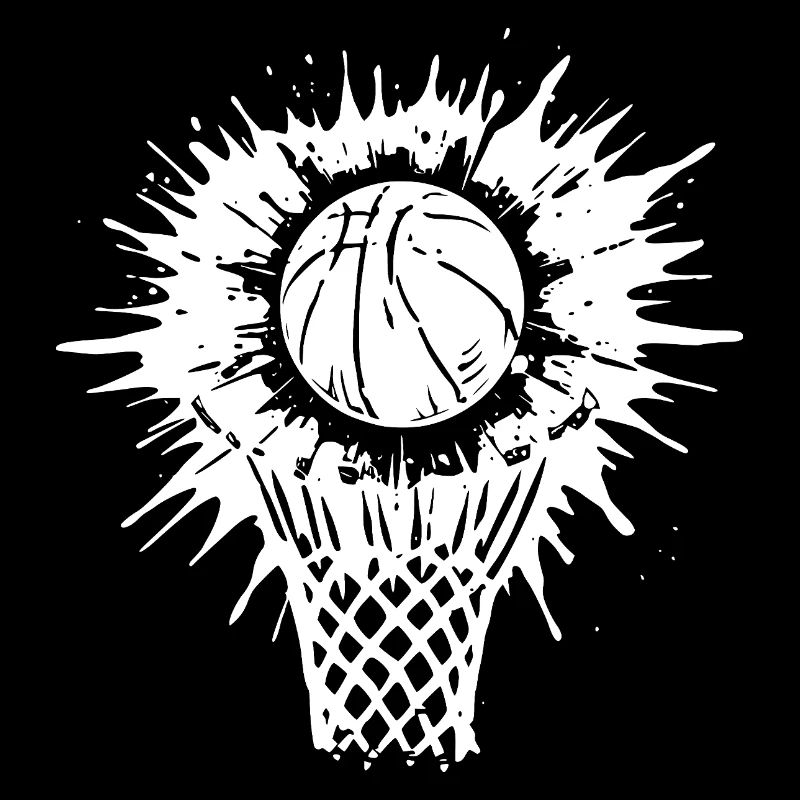 Energetische Basketball-Kunst