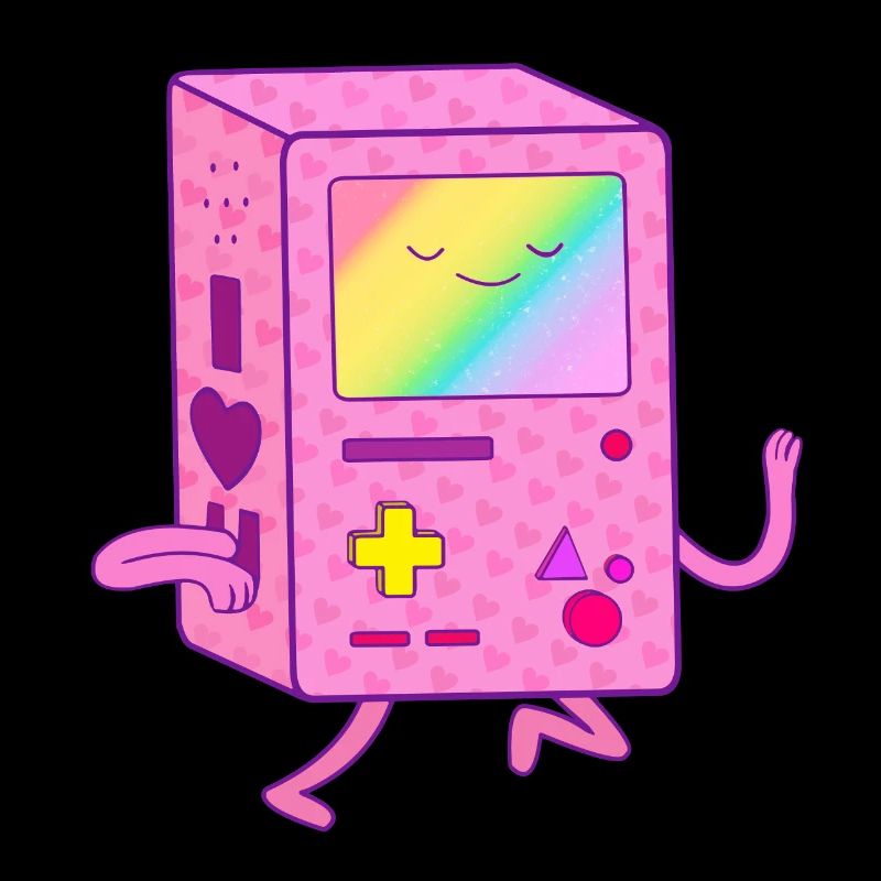 Dancing Pink Gaming Robot