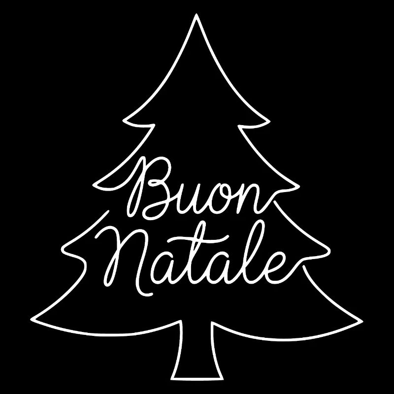 Conception du sapin de Noël Buon Natale