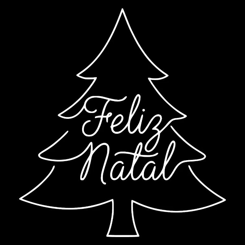 Conception du sapin de Noël Feliz Natal