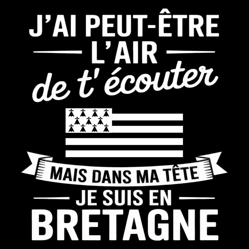Ich bin in der Bretagne Humor Bretonisches Pride-Geschenk