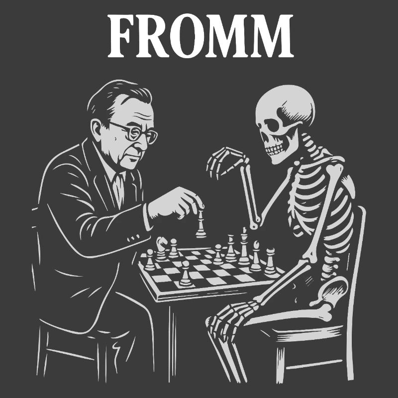Noir Chess: Erich Fromm psychoanalysis vs Skeleton