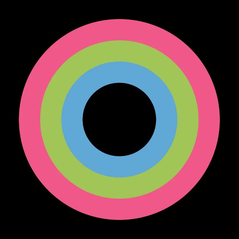  Concentric Ring Palette LGBTQ polysexual