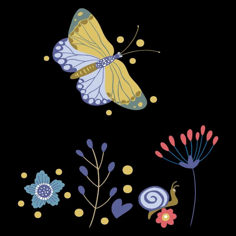 Mosaïque de Fleurs de Papillon