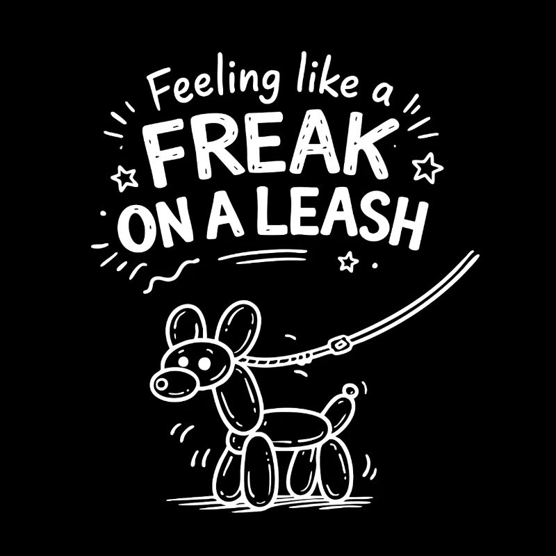 Feeling Like A Freak On A Leash Balloon Dog
