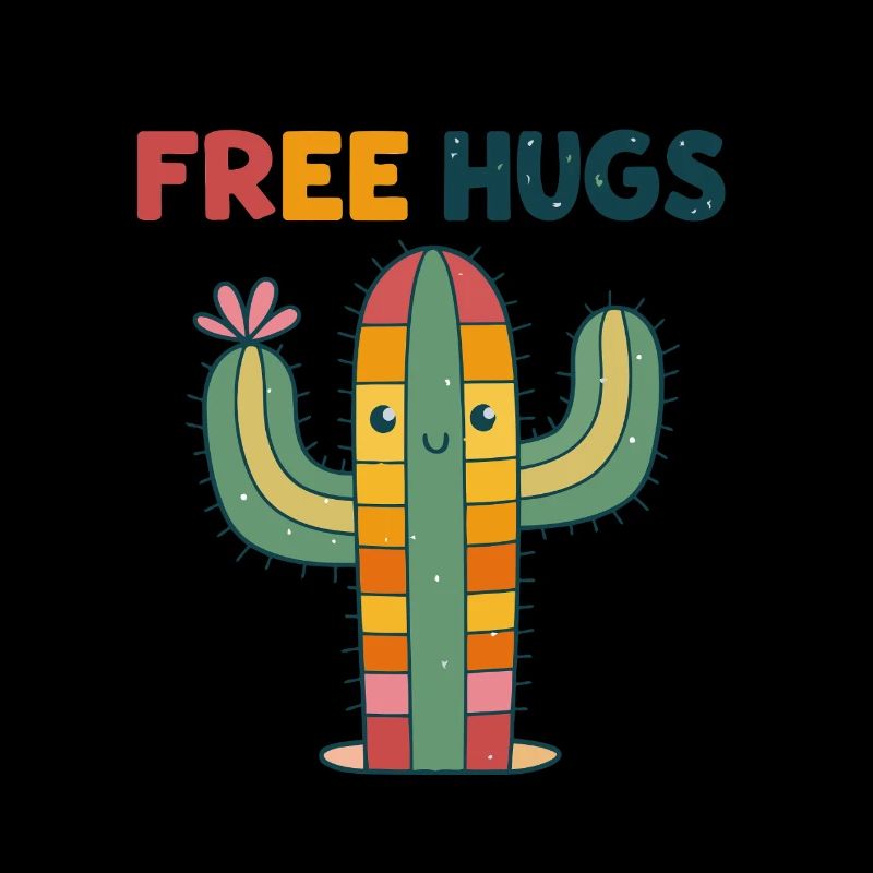 Cactus Free Cuddles Cartoon