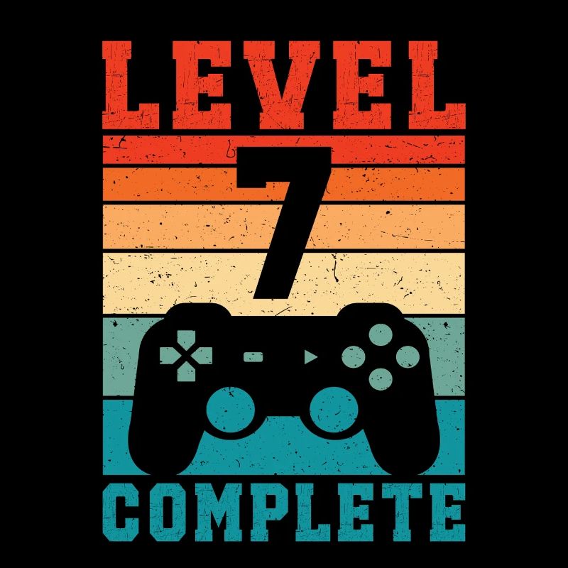 7th Birthday Level 7 Complete 7 Years Gamer