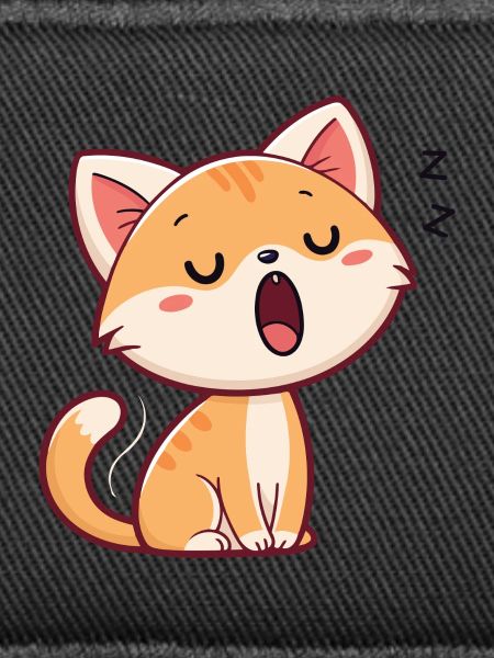 Pastel Sleeping Kitten