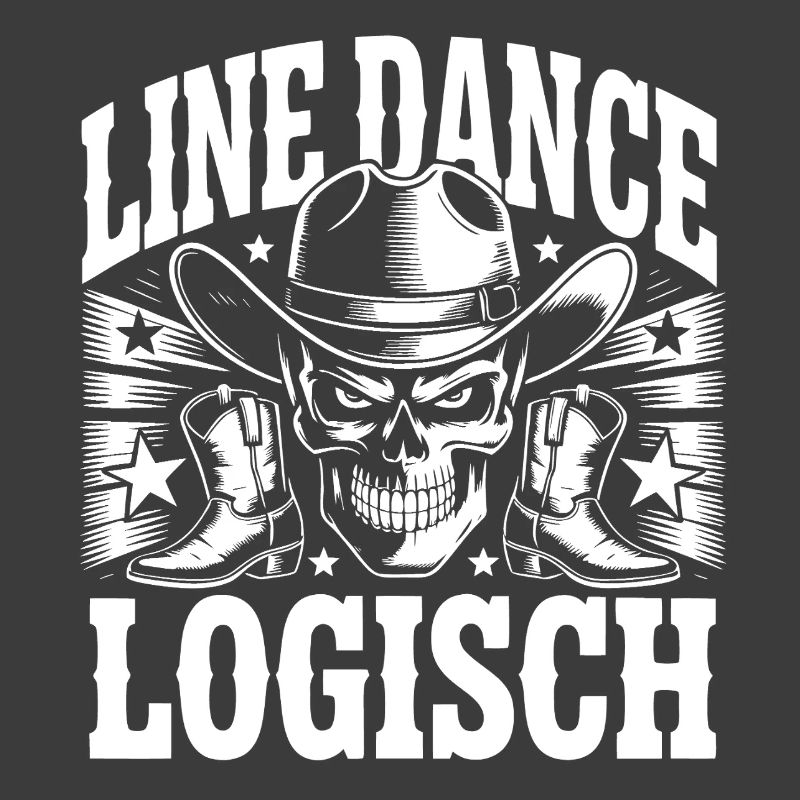 Line Dance Schädel Western Boots