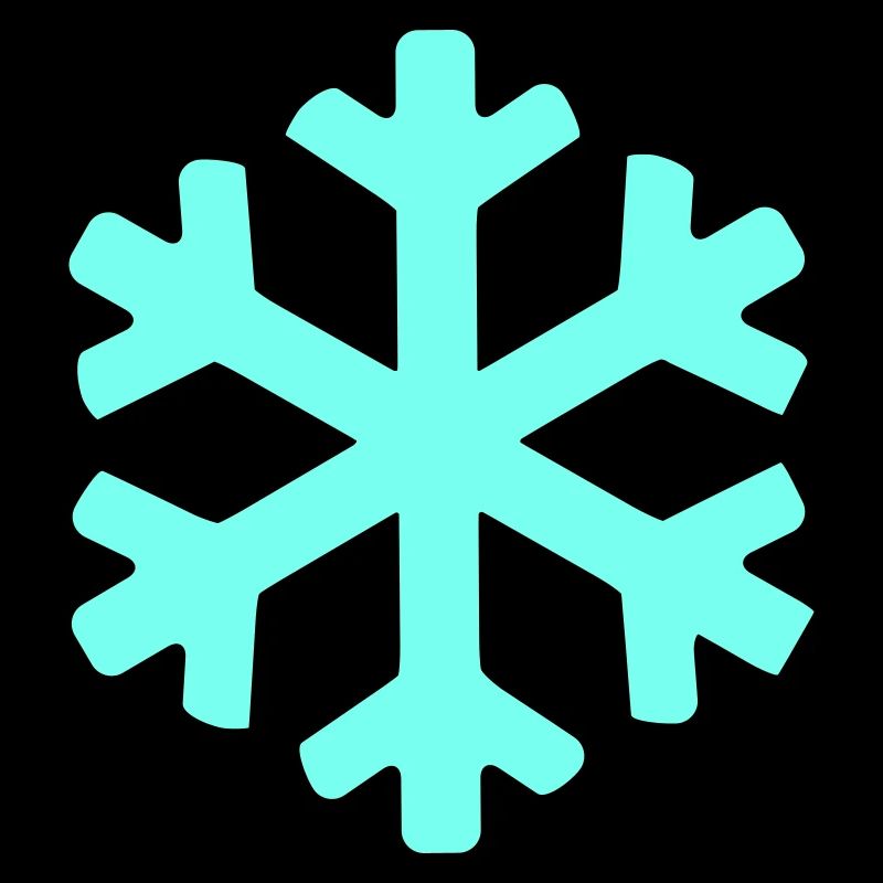 Cristal de neige bleu glace