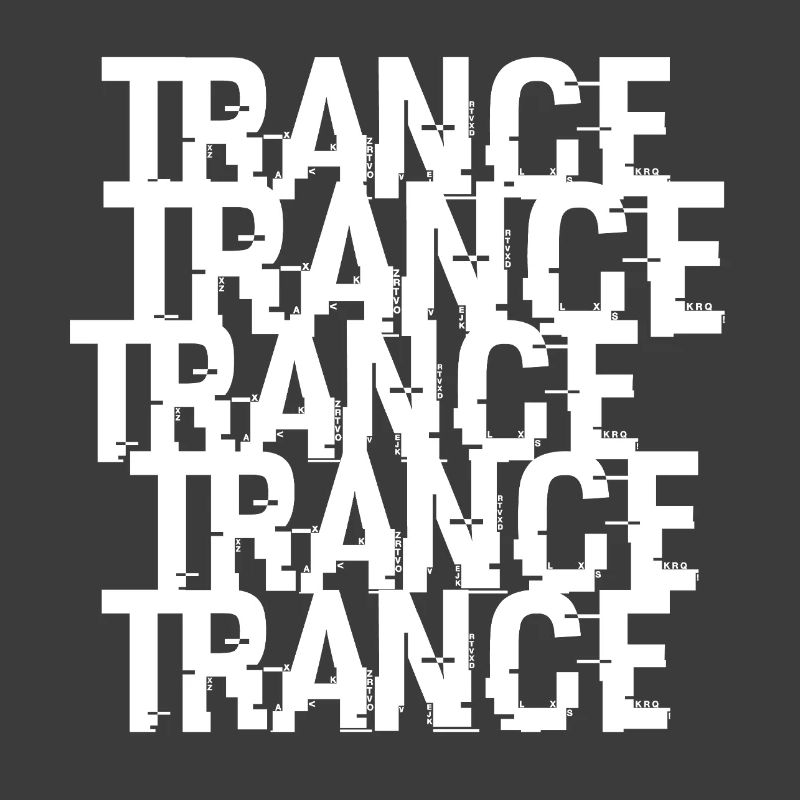 Trance Typographic Pattern