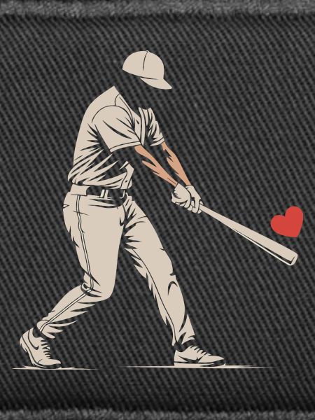 Silhouette Batter Baseball Valentines