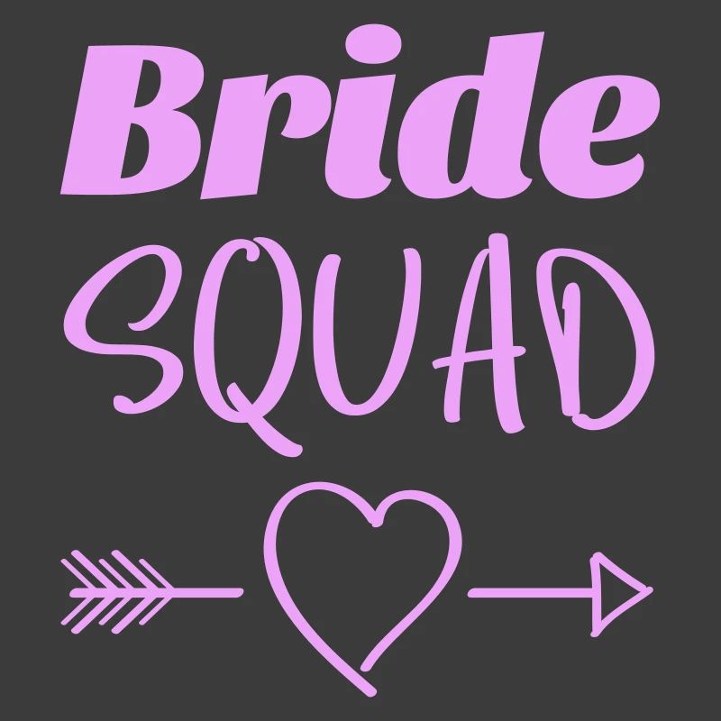 Bride Squad Heart Arrows Design