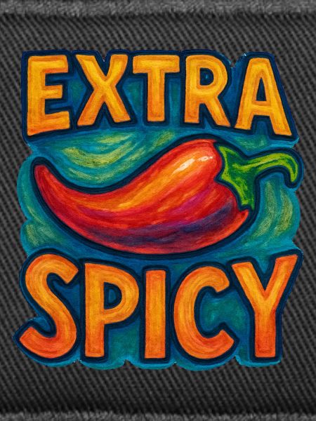 Extra scharfe Chili-Pop-Kunst