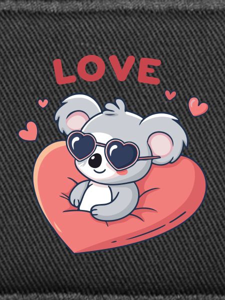 Koala-Liebe, Herz und Gläser