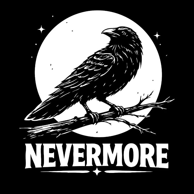 Nevermore – Rabe vor Mond