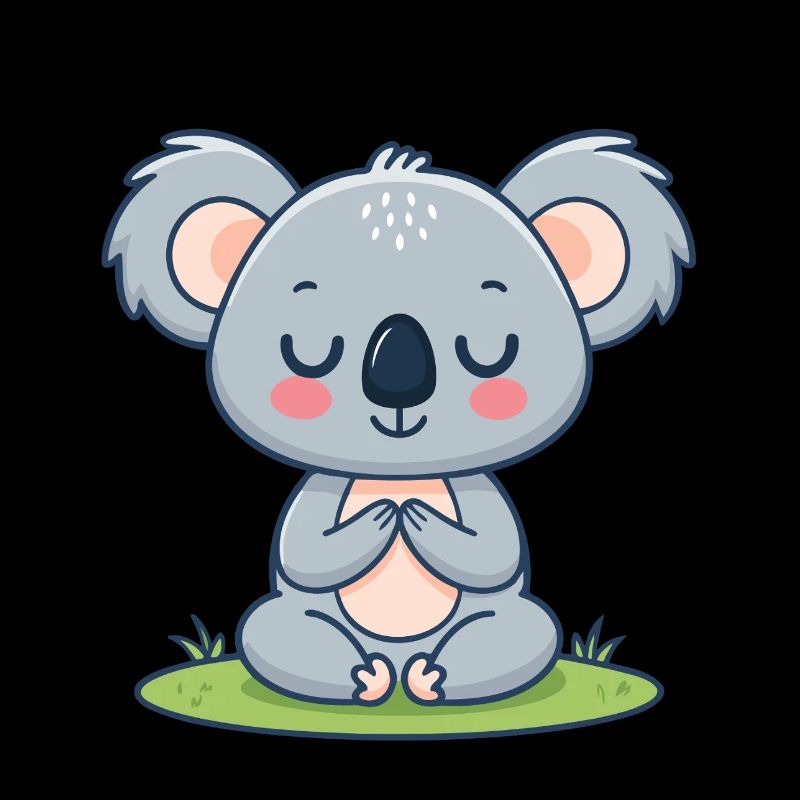 Zen Koala in meditation