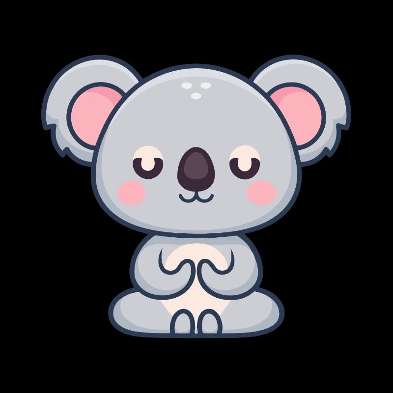 Koala-Pastell-Zen-Decke