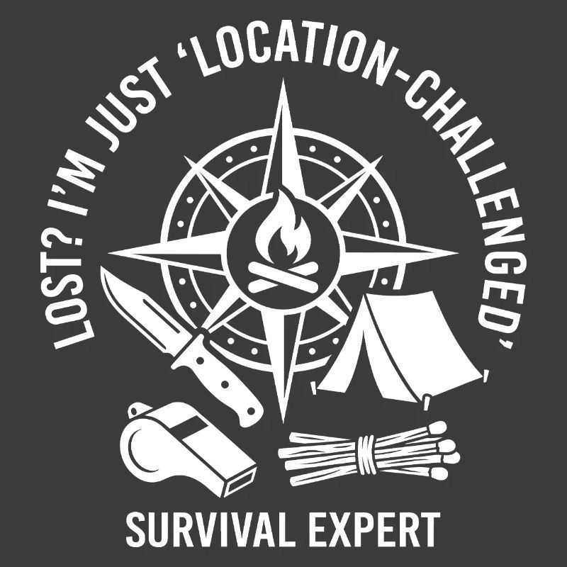 Survival Saying Compass Fire