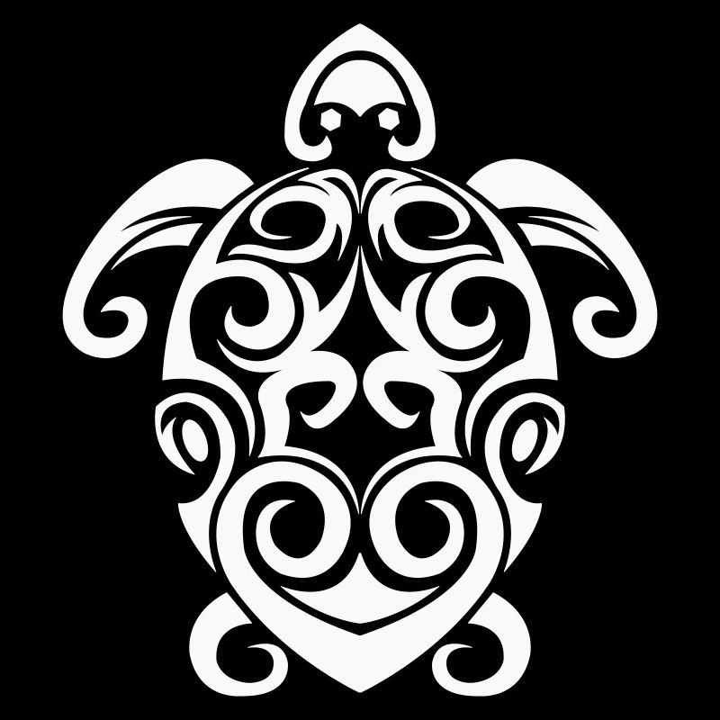 Tribal Schildkröte Spirale