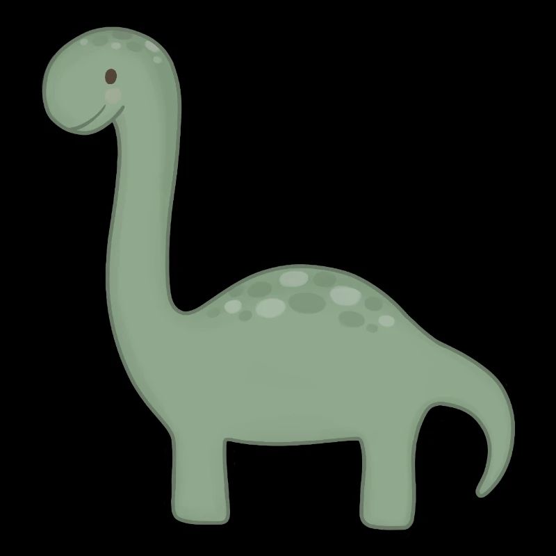 Grüner Dino Cartoon
