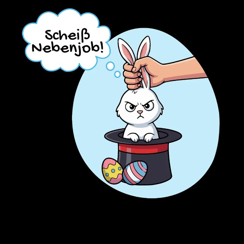 Osterhase hasst seinen Nebenjob