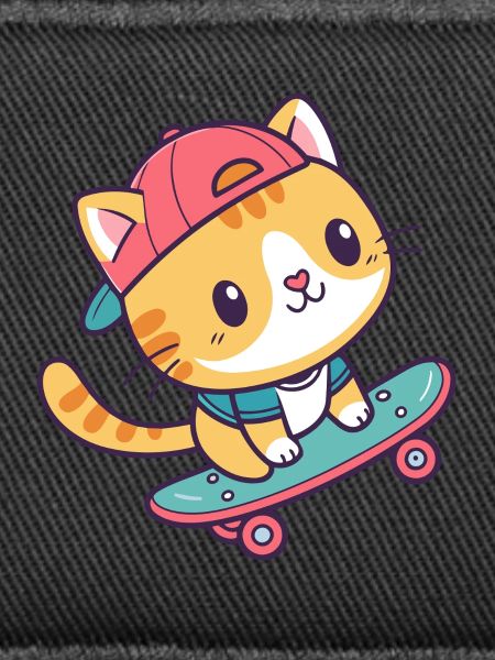 Bunte Skate-Katze