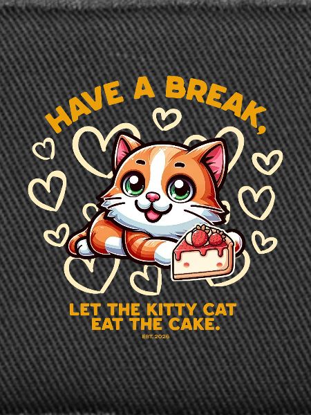 Cat loves cake