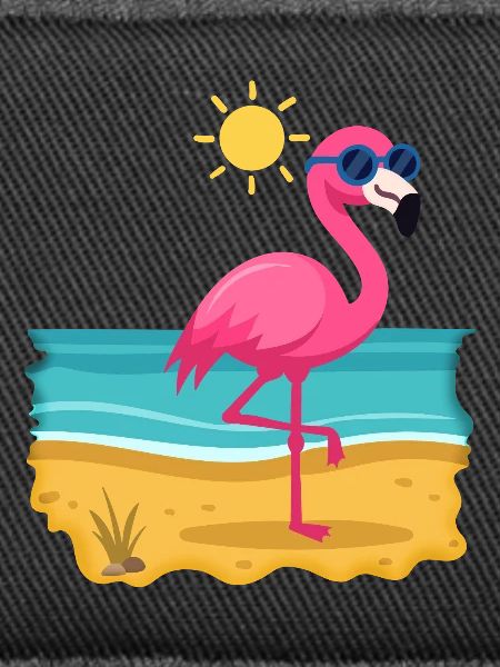 Flamingo sunbathing No.1