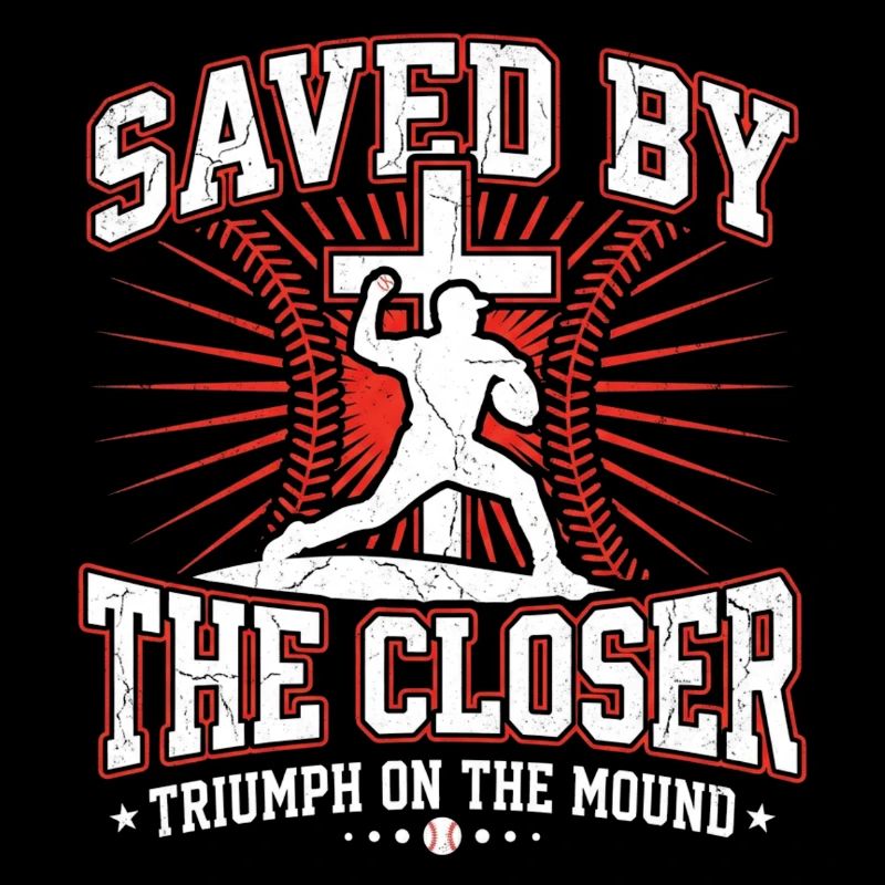 Saved By The Closer Christlicher Baseball Jesus