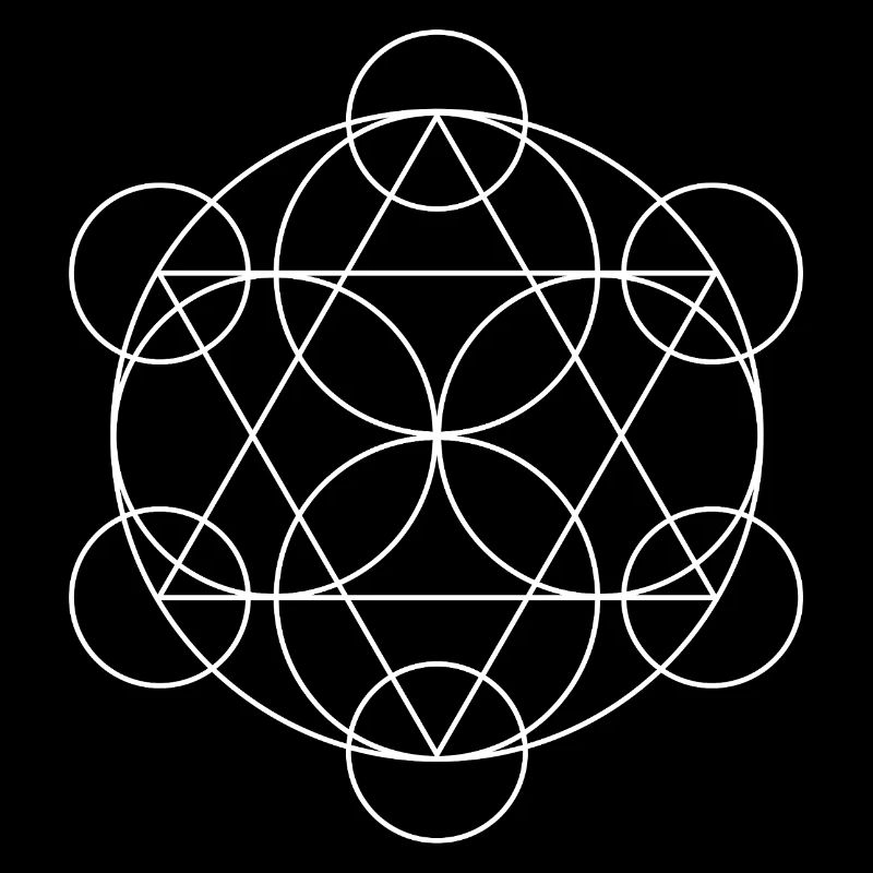 Metatron's Cube Geometric Mandala