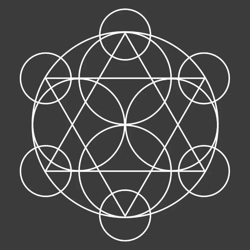 Mandala géométrique du Cube de Metatron
