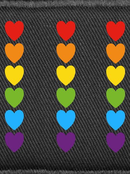 Pride Rainbow Hearts