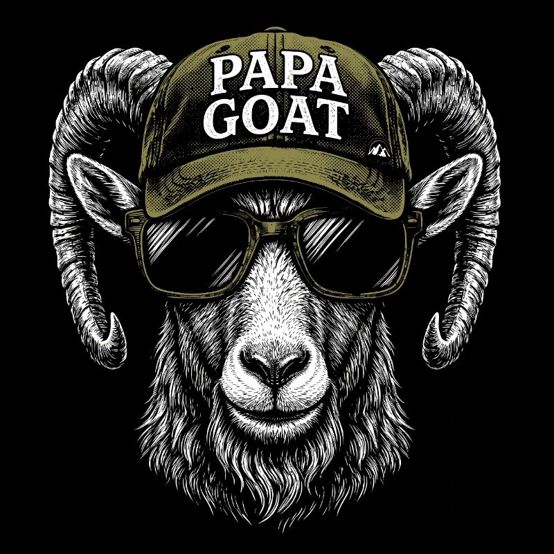 Papa Goat Cap Retro Hipster